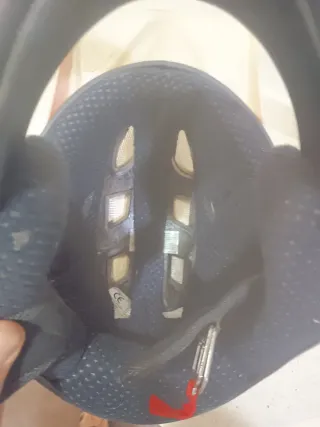 Casco BMX / Cross Blanco y Rojo