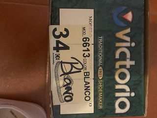 Zapatillas Victoria Blancas Talla 34