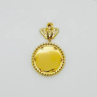 Colgante Corona Circonitas 18K