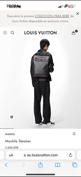 Mochila Louis Vuitton Steamer Negra