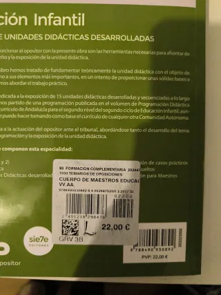 Cuerpo de maestros. Educación infantil