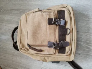 Mochila bandolera de lona