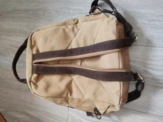 Mochila bandolera de lona