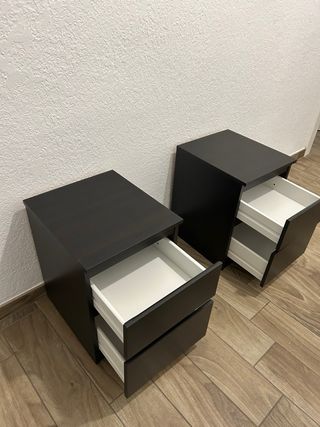 2 Comodini Neri - Kullen Ikea