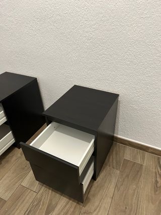 2 Comodini Neri - Kullen Ikea