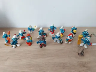 Lotto 14 Puffi PVC Anni '80