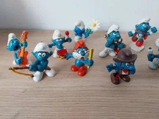 Lotto 14 Puffi PVC Anni '80