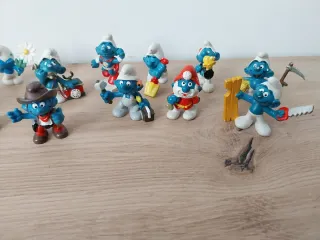 Lotto 14 Puffi PVC Anni '80