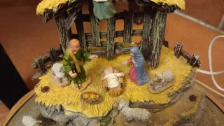 Natività Lemax con luci e carillon