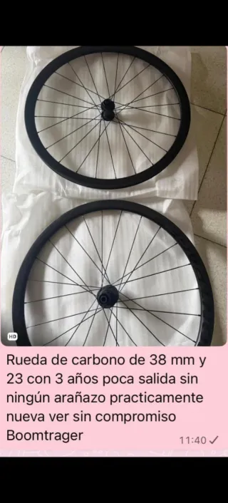 Ruedas de carbono 38mm