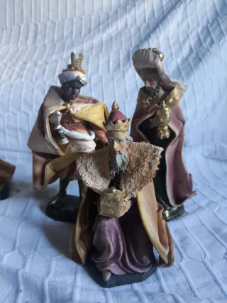 Belén Nacimiento Pesebre y Figuras pintadas a mano