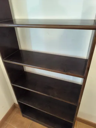 Estantería madera nogal 184x80cm