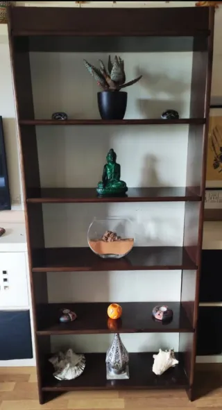 Estantería madera nogal 184x80cm