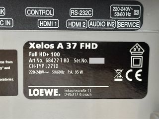 TV Loewe Xelos A37 Plata/Negro FHD