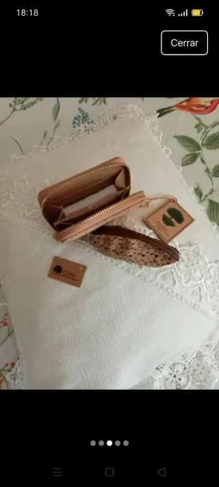 Conjunto de carteras de corcho