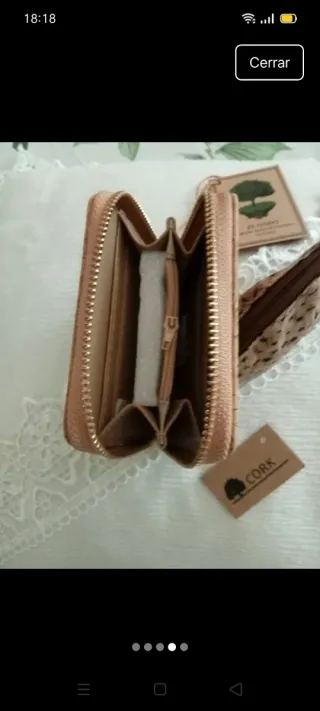 Conjunto de carteras de corcho