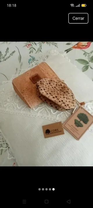 Conjunto de carteras de corcho