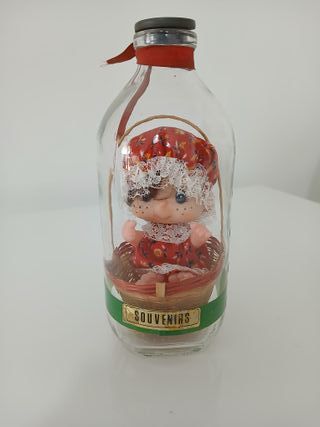 Bambola in bottiglia vintage Souvenirs