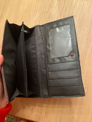 Monedero piel serpiente mujer