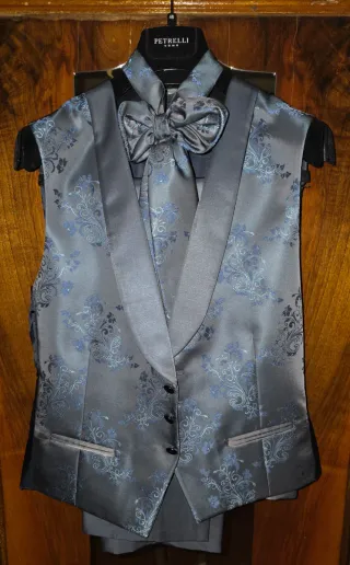 Traje de Novio Petrelli Uomo Gris