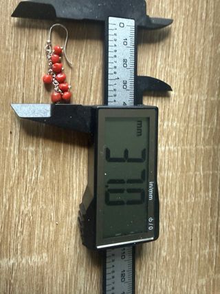 Orecchini grappolo corallo rosso