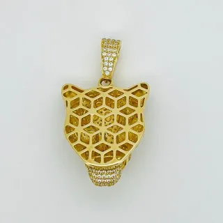 Colgante Pantera Circonitas Esmalte 18K