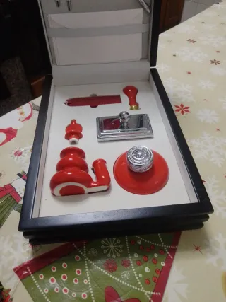 Kit de sellos y pluma de lacre