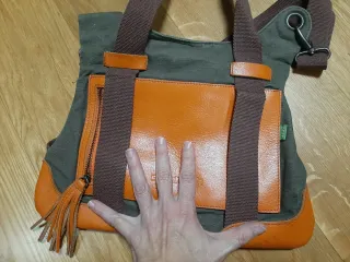 Bolso Skunkfunk verde y naranja