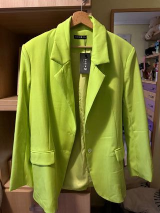 Americana Blazer verde lima