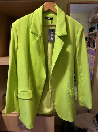 Americana Blazer verde lima