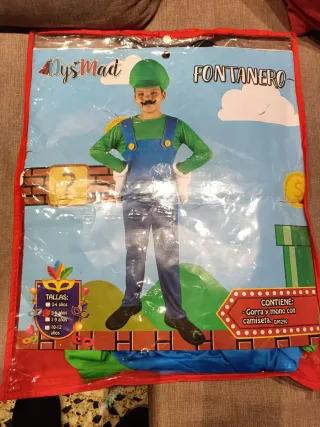 Disfraz Fontanero Niño Tallas 3-12 años No usado
