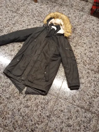 Parka negra talla M