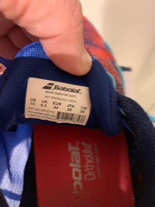 Zapatillas Babolat Padel/Tenis Azul/Naranja