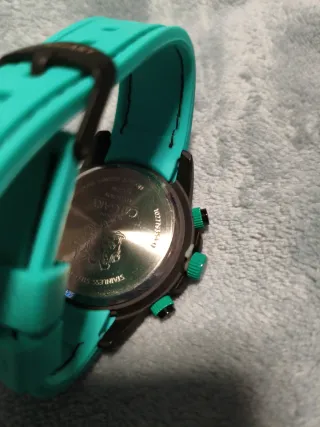 Reloj Calgary Cronógrafo Verde y Turquesa