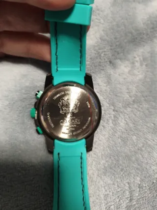 Reloj Calgary Cronógrafo Verde y Turquesa