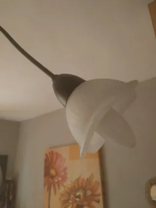 Conjunto Lámparas de mesa y techo cristal