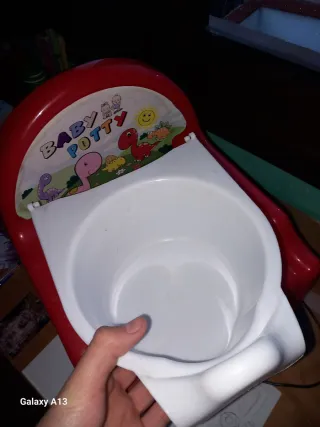 Orinal Infantil Rojo Bebé