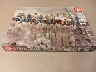 Puzzle Educa 1500 piezas Almuerzo en un rascacielo