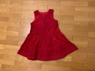 Vestito rosso elegante 30 mesi bimba Natale