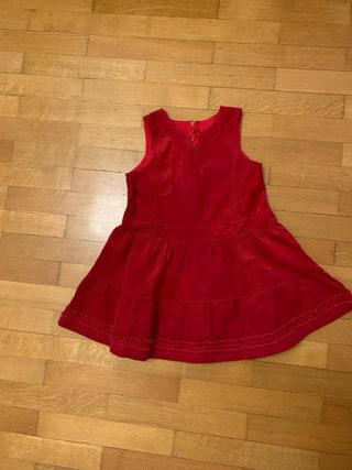 Vestito rosso elegante 30 mesi bimba Natale