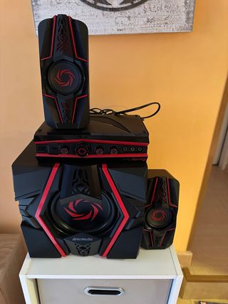 Altoparlanti PC Avermedia 2.1 Nero/Rosso