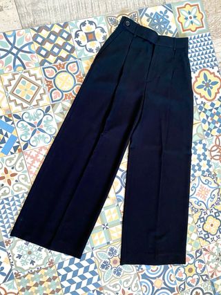 Pantalón Palazzo Negro Zara