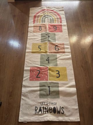 Alfombra infantil de algodón con rayuela