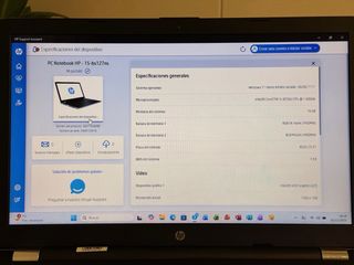 HP 15-bs127ns i5 8250U 16GB 512GB W11 y 2 Baterías
