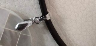 Collar Piel Negro Nácar