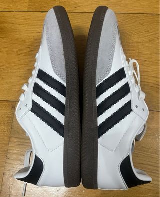Zapatillas Adidas Samba Gris y Blanco