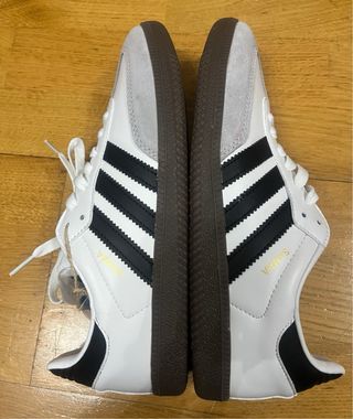Zapatillas Adidas Samba Gris y Blanco