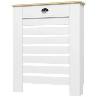 Cubre Radiador MDF con Cajón Blanco