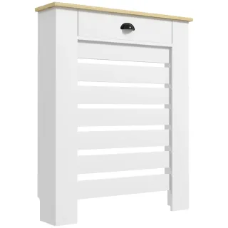 Cubre Radiador MDF con Cajón Blanco
