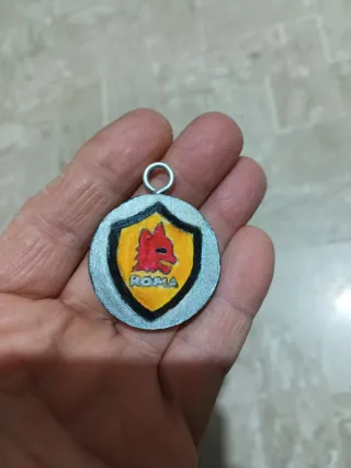 Portachiavi in legno AS Roma